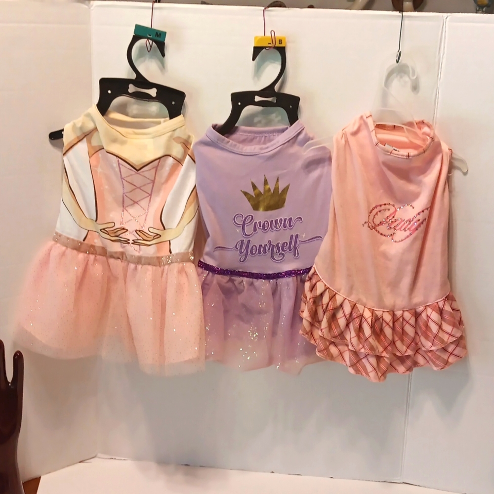 Bundle of 3 Dog Dresses